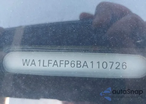 2011 Audi Q5 2.0T Premium из США, поврежденный, VIN WA1LFAFP6BA110726